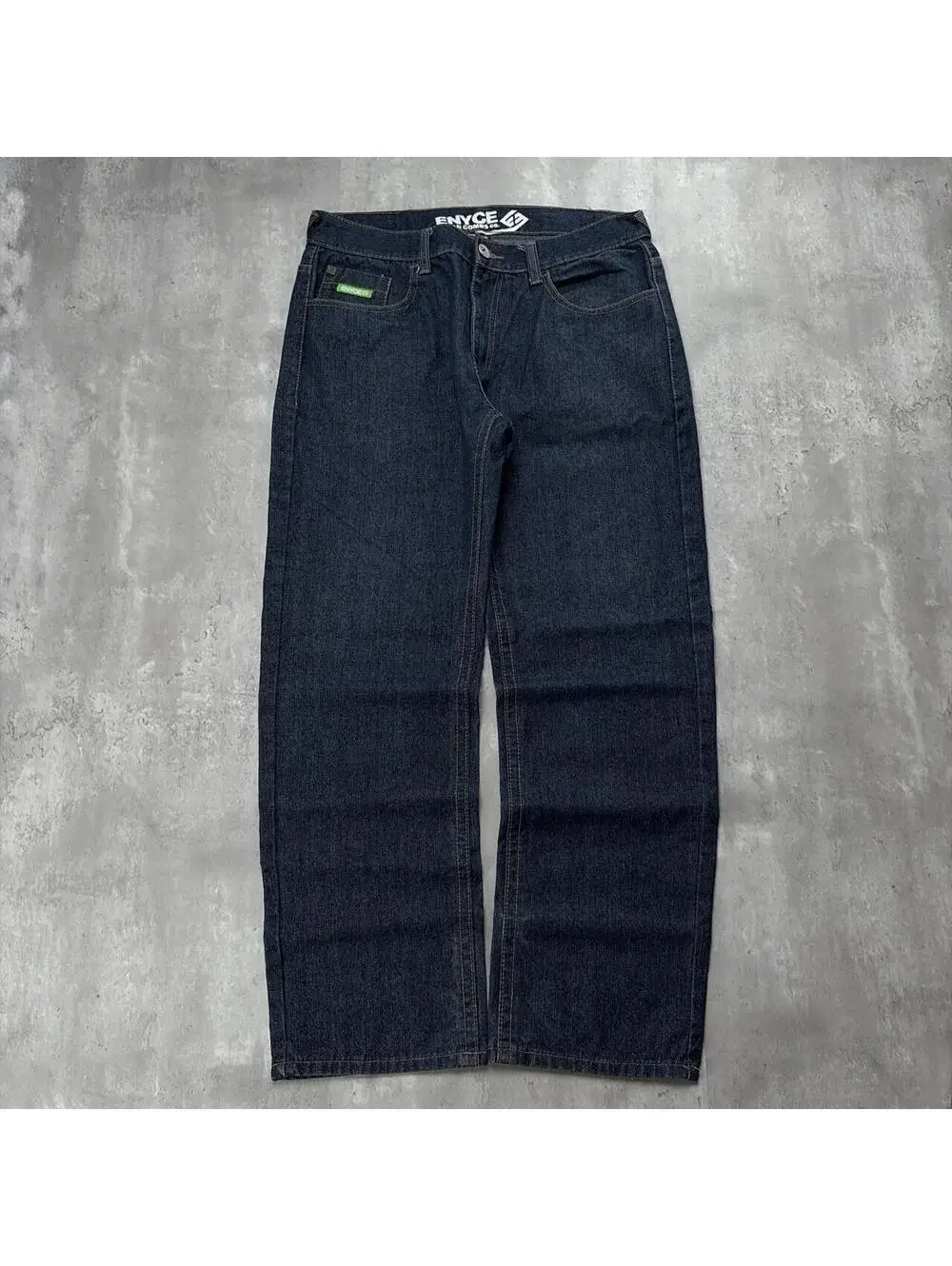 Y2K Dark Wash Enyce Grunge Skater Baggy Denim Jeans